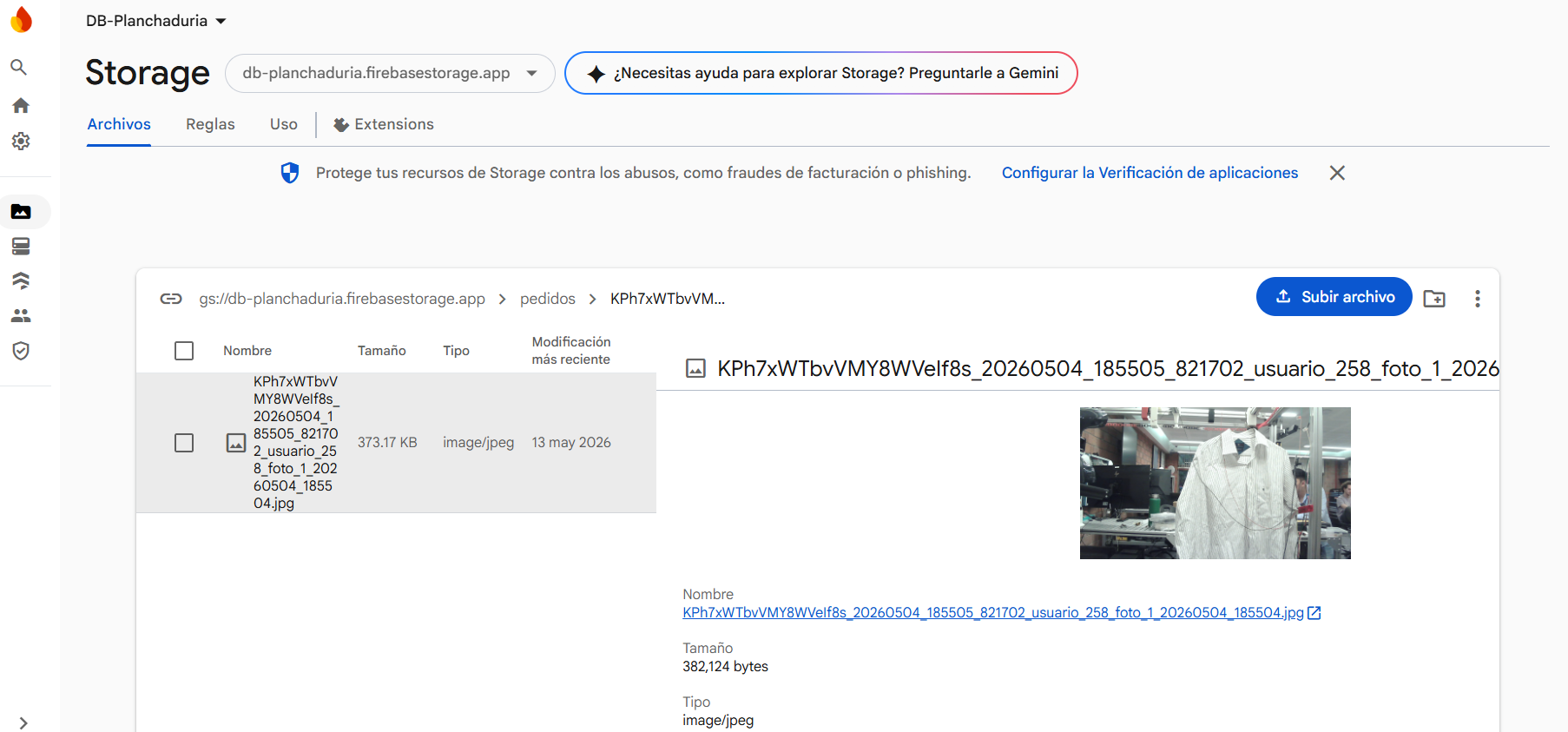 fotos de Firestore